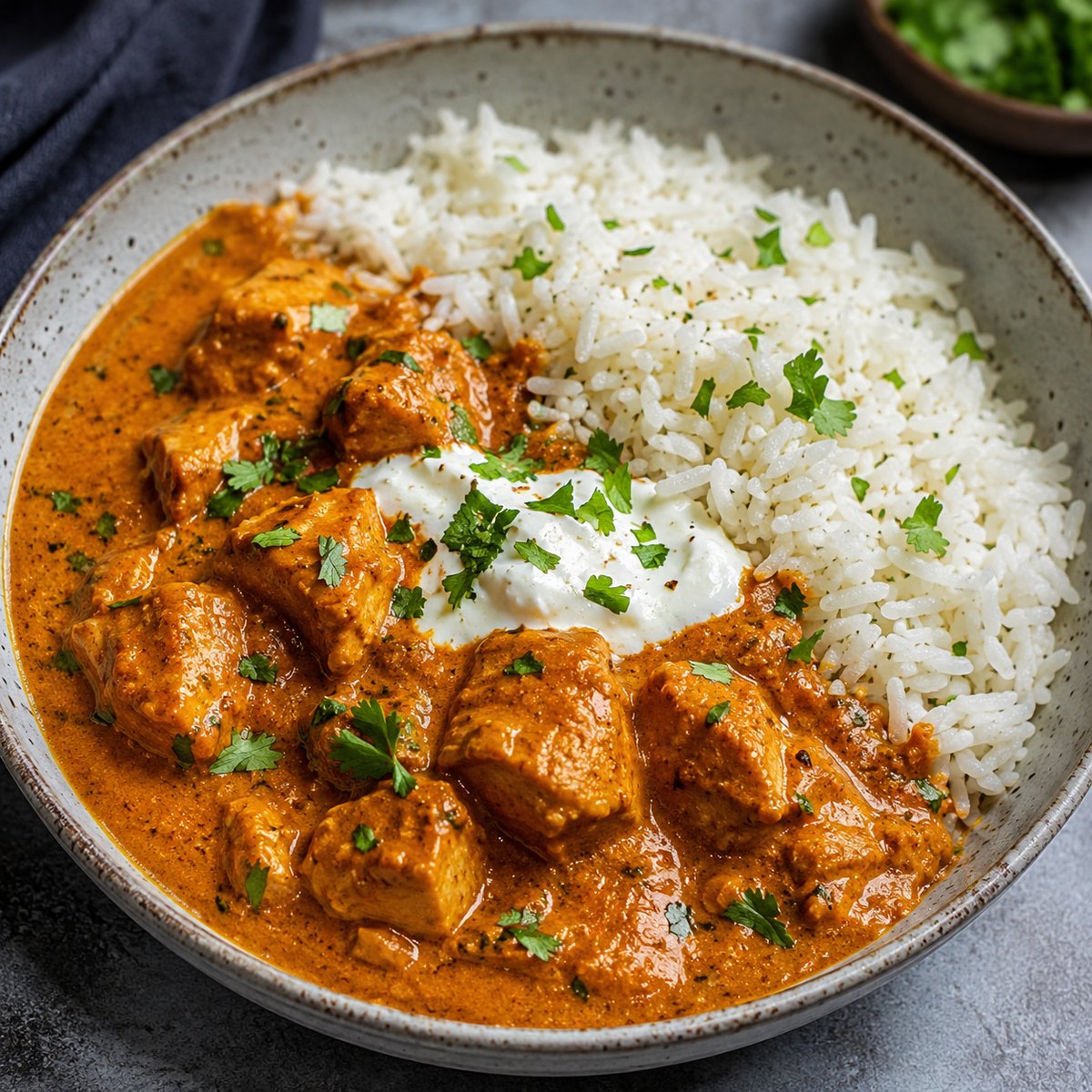 Butter Chicken with rice