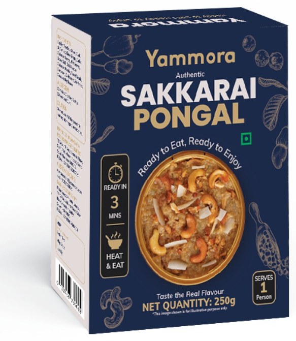 Yammora Sakkarai Pongal retort pack, ready to eat in 3 minutes